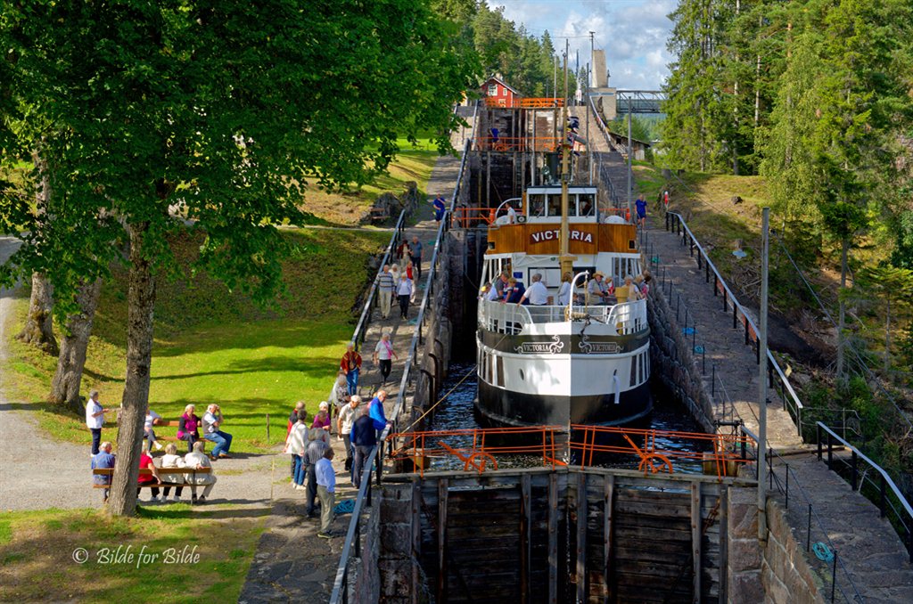 La plus grande écluse de Telemark canal